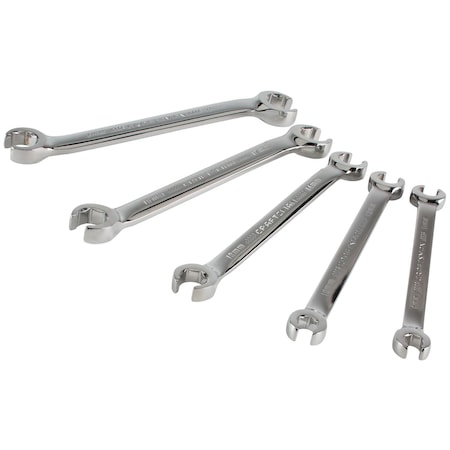 Wrenches, 5 Piece 6-Point Metric Flare N