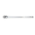 1/2-in Drive 72 Geared Teeth Ratchets, 1/2" Drive Long-Handle Ratchet, Polished chrome
