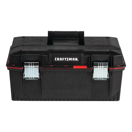 Tool Box, Structural Foam, Black, 23 in W x 12 in D x