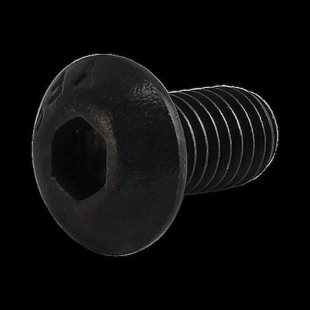 #10-32 Socket Head Cap Screw, Button, Zinc Plated Steel, 3/8 in Length