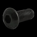 #10-32 Socket Head Cap Screw, Button, Zinc Plated Steel, 1/2 in Length