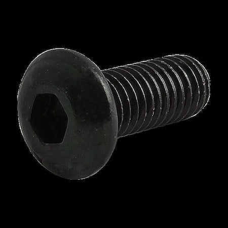 #10-32 Socket Head Cap Screw, Button, Zinc Plated Steel, 1/2 in Length