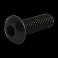 #10-32 Socket Head Cap Screw, Button, Zinc Plated Steel, 5/8 in Length