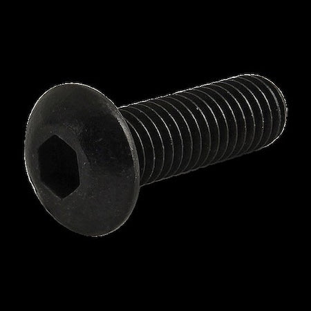 #10-32 Socket Head Cap Screw, Button, Zinc Plated Steel, 5/8 in Length