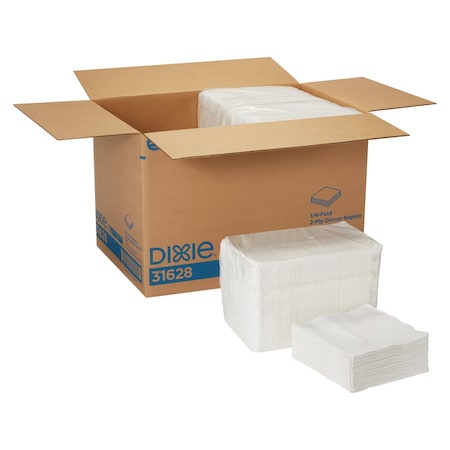 Paper Dinner Napkins, 2Ply, 1/4 Fold, PK8