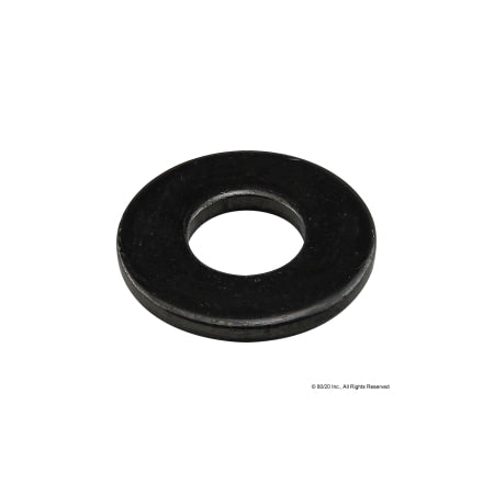 Flat Washer, For Screw Size 1/4" , Steel Zinc Plated Finish