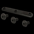 5/16"-18 Socket Head Cap Screw, Button Flanged, Black Zinc Plated Steel, 11/16 in Length