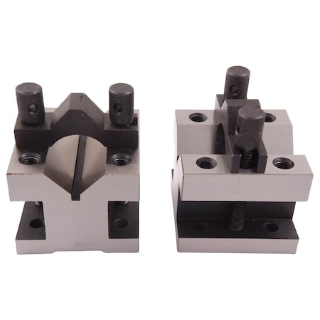 2-3/8 L X 2-3/8 W X 2 H Precision V-Block & Clamp Set