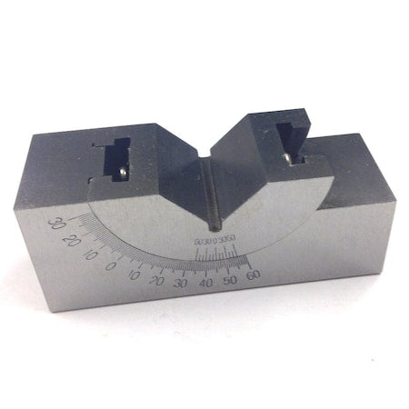 1 X 1-1/4 X 3" 0-60 Degree Precision Angle Block