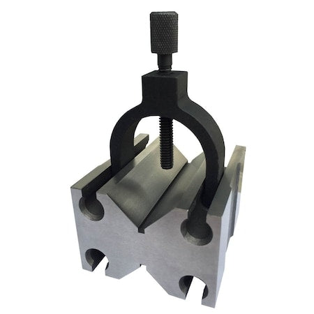 4-7/8 X 3-1/2 X 2-3/4 Toolmaker's V-Blocks With Clamp In Slot