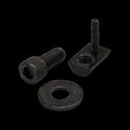 1/4""-20 Socket Head Cap Screw, Black Zinc Plated Steel, 5/8 in Length