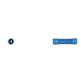Blue Vinyl Insulated Butt Conn 16-14 Gauge Wire Rng PK100