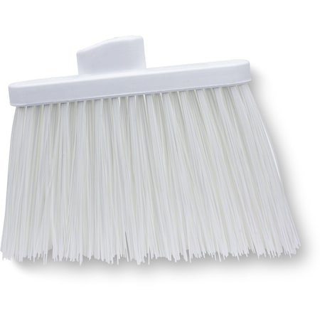 Hvy-Duty Angle Broom Head, 12", Wht, PK12