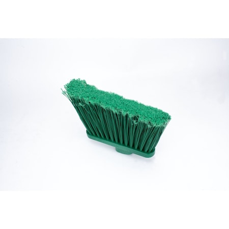 Med-Duty Angle Broom Head, 12", Grn, PK12