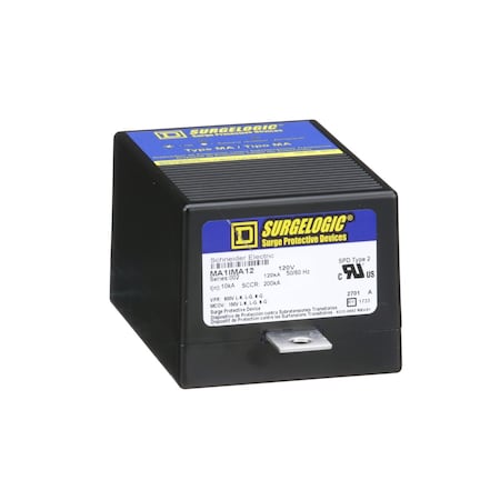 Surge Protection Device, 1 Phase, 120/240V AC, 3 Wires, 120 kA