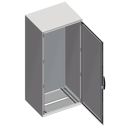 Keyed Handle Electrical Enclosures, 78.7 in H, 19.7 in D, 31-1/2 in W, Galvanized Steel
