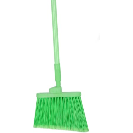 12 in W Angle Broom, Lime, Polypropylene