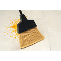 Duo-Sweep Flagged Angled Broom with Hood, 6 in L Bristles, 48" L Handle