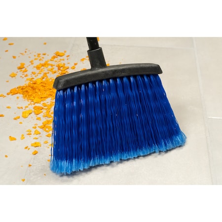 Duo-Sweep Flagged Warehouse Broom with Handle, 7 in L Bristles, 48" L Handle