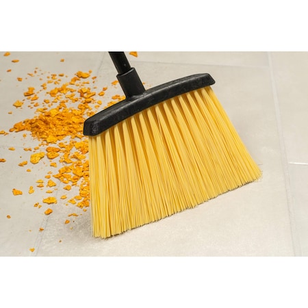 Duo-Sweep Unflagged Heavy Duty Angle Broom with Handle, 5.5 in L Bristles, 48" L Handle