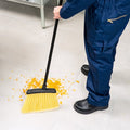 Duo-Sweep Flagged Heavy Duty Angle Broom with Handle, 6 in L Bristles, 48" L Handle