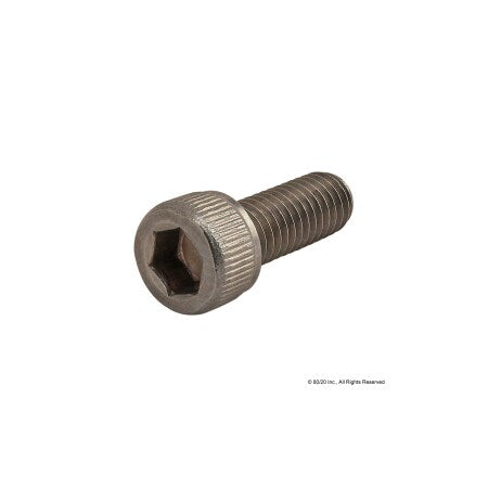 #10-32 Socket Head Cap Screw, Plain Stainless Steel, 1/2 in Length