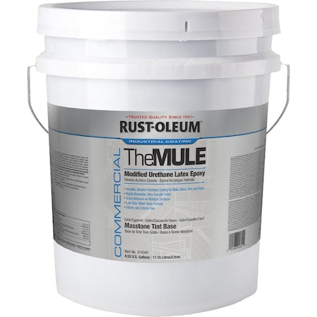The MULE (Modified Urethane Latex Epoxy), Masstone Tint Base, Satin, 5 Gallon