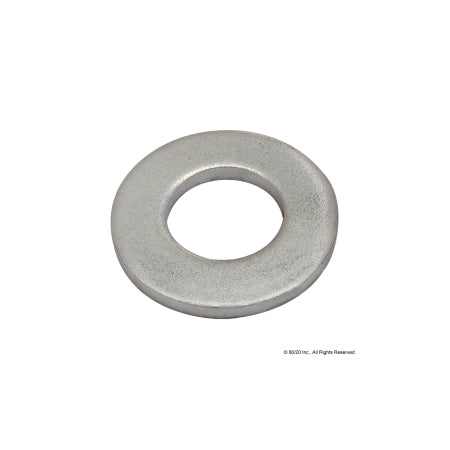 Flat Washer, For Screw Size 5/16" , Steel Zinc Plated Finish