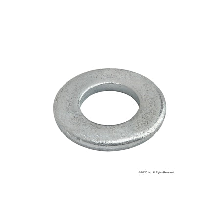 Flat Washer, For Screw Size M8 , Steel Zinc Plated Finish
