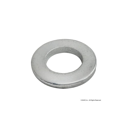 Flat Washer, For Screw Size M6 , Steel Zinc Plated Finish