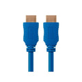 HDMI Cable, High Speed, Blue, 6ft., 28AWG
