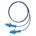 SmartFit Reusable Corded Ear Plugs, Metal Detectable, Flanged Shape, NRR 25 dB, Blue, 100PK