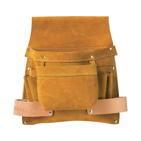 Tool Pouch, Tool Pouch, Brown, Leather, 6 Pockets