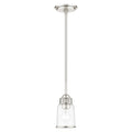 Lawrenceville 1 Light Brushed Nickel Mini Pendant