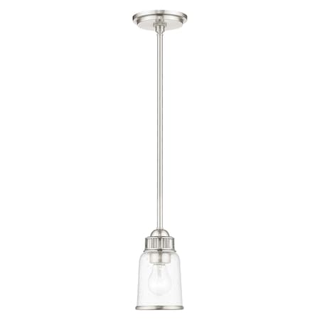 Lawrenceville 1 Light Brushed Nickel Mini Pendant