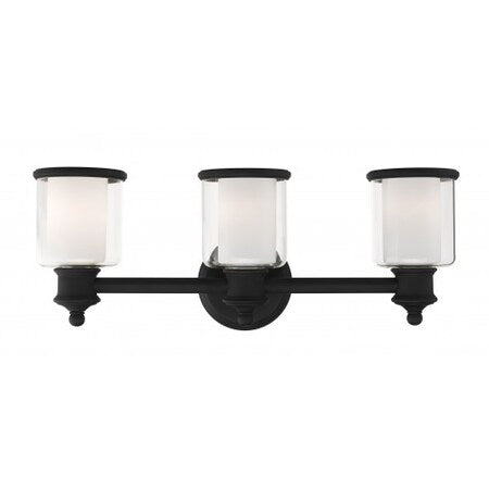 Black Vanity Sconce,3 Light