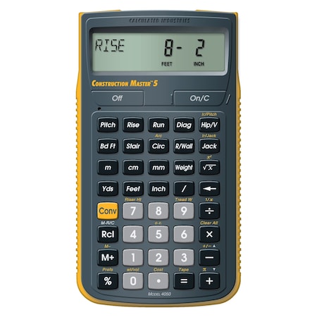 Construction Calculator, 5 5/8 Lx3 In W