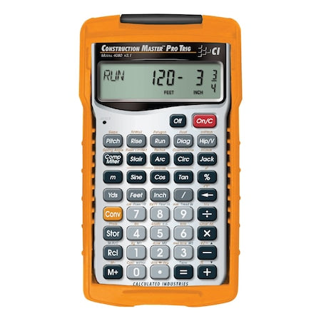 Construction Calculator, 6 Lx3 1/4 In W