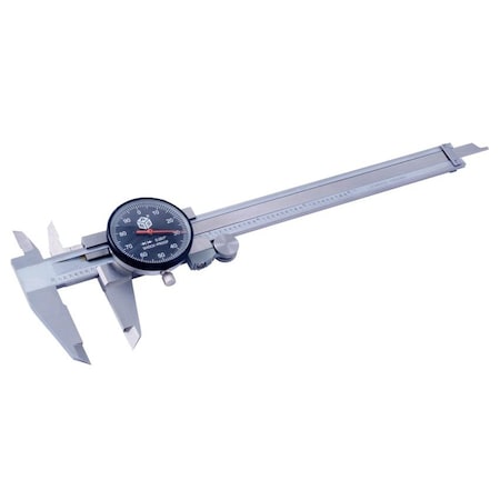 6" Economy Dial Caliper With Black Face
