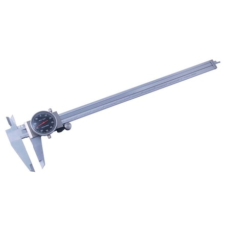 12" Economy Dial Caliper With Black Face