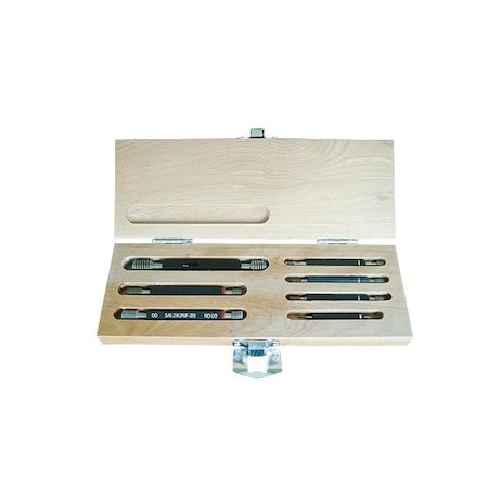 7 Piece 2B Thread Plug Gage Go-Nogo Set With Handle