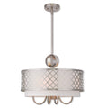 Arabesque 5 Light Brushed Nickel Pendant