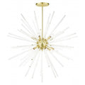 Satin BrassFoyer Pendant Chandelier,12 L