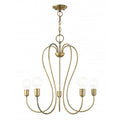 Antique Brass Chandelier,5 Light