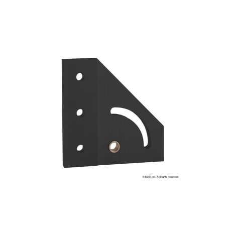 Black 15S 90 Deg Pivot Bracket Left Hand