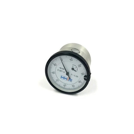 0-0.20" Back Plunge Dial Indicator With 3/8" Stem