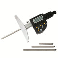 6"/150mm Electronic Depth Micrometer Set With 4" Base