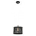 Black with Brushed Nickel Accents Pendan