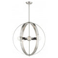 Brushed Nickel Chandelier,5 Light