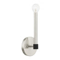 Brushed Nickel with Satin Brass Accents